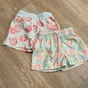 Kids Fruit Print Swim Trunks Set